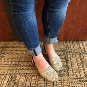 Splendid Akron Rattan Peep Toe d’Orsay Flats